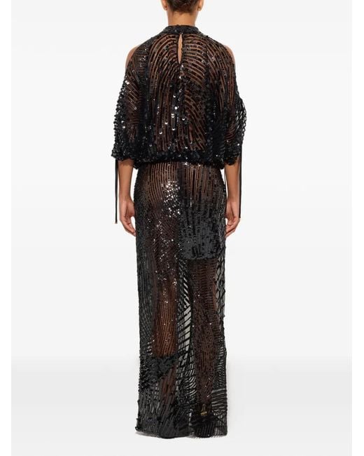 Emilio Pucci Black Embroidered Dress