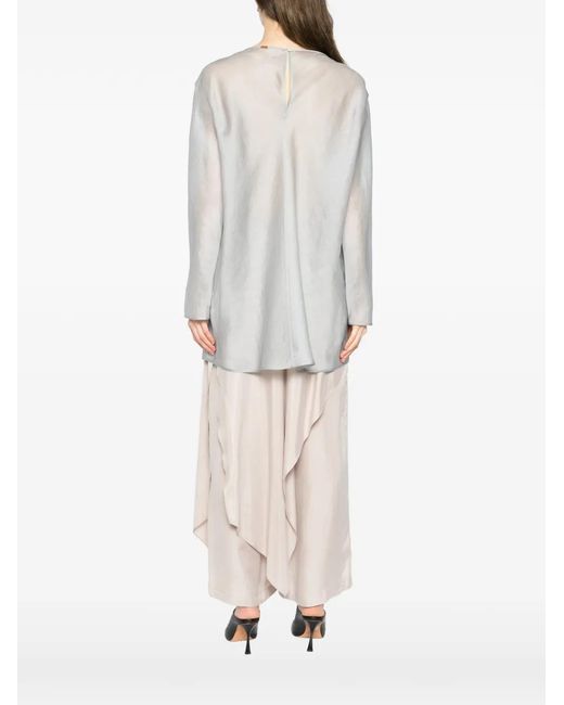 YEAREAST White Silk Blouse