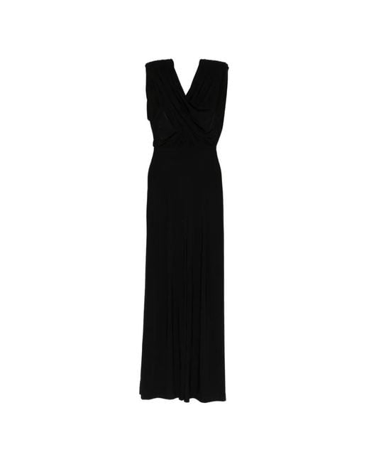 MITILIANE COUTURE Black Draped Jumpsuit