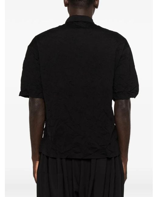 Comme des Garçons Black Buttoned Polo Shirt for men