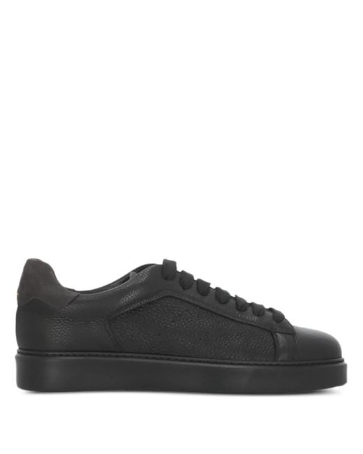 Baskets En Cuir Doucal's pour homme en coloris Black