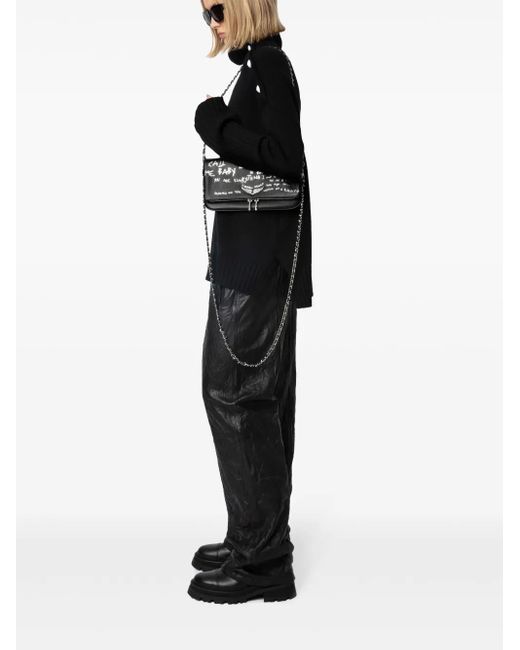 Zadig & Voltaire Black Rock Clutch Bag