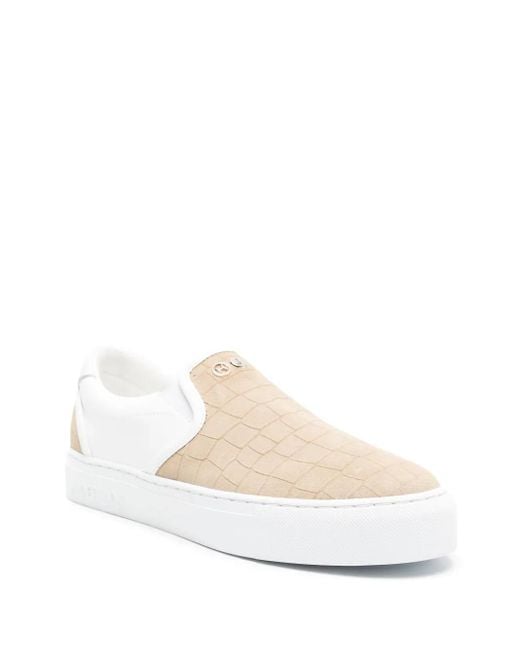 HIDE & JACK White Fuji Croco Sneakers for men