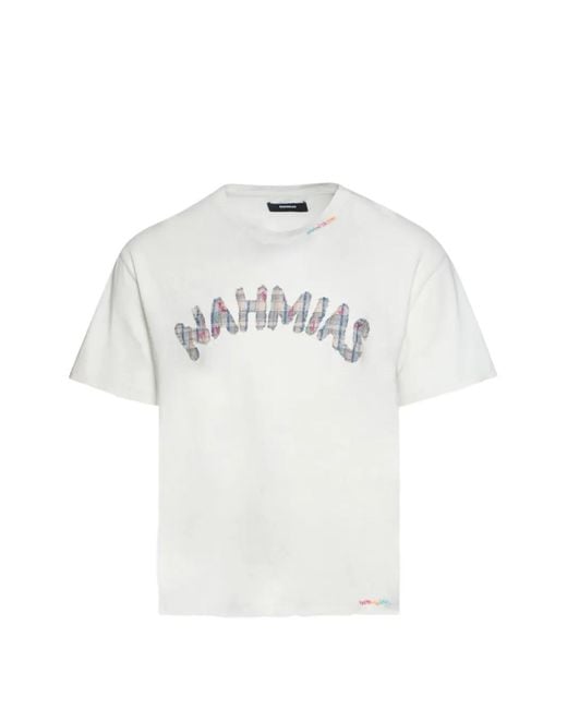 NAHMIAS White Dusty Appliqué T-Shirt for men