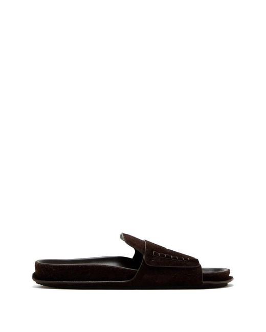 Jacquemus Black Topstitched Strap Sandals