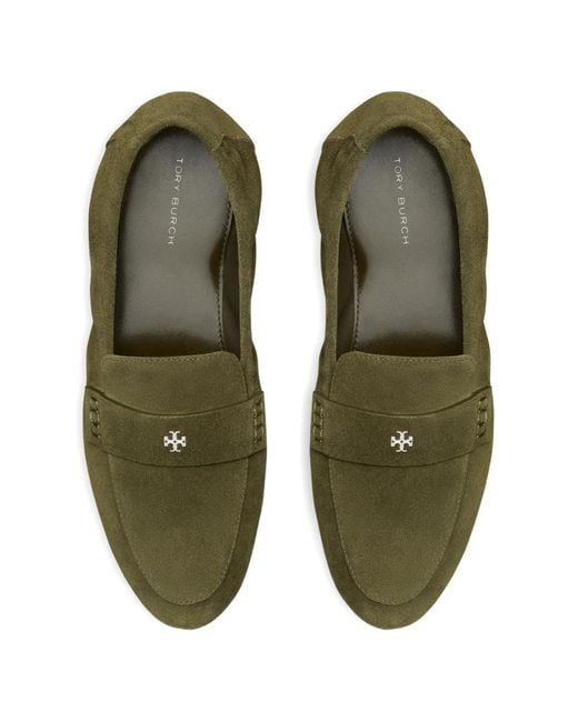 Tory Burch Green Ballet Loafers