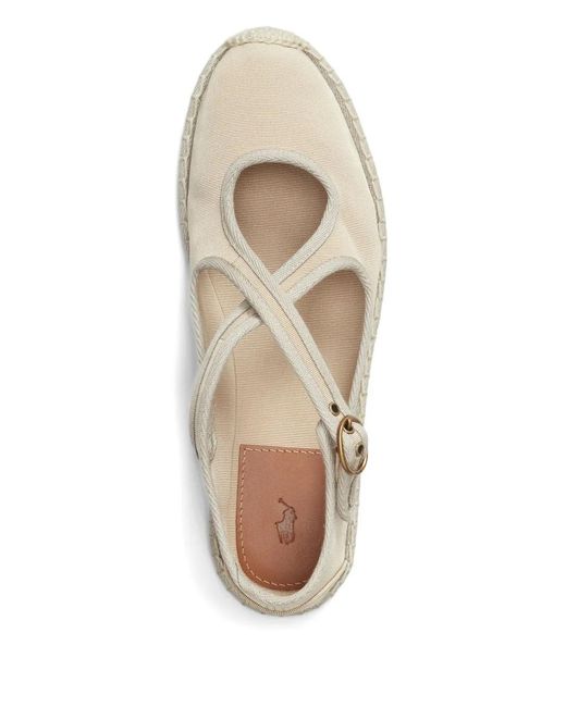 Polo Ralph Lauren White Crisscross Buckled Espadrille