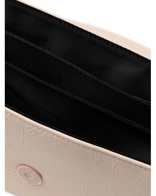 Just Cavalli Natural Embossed Braided Satchel