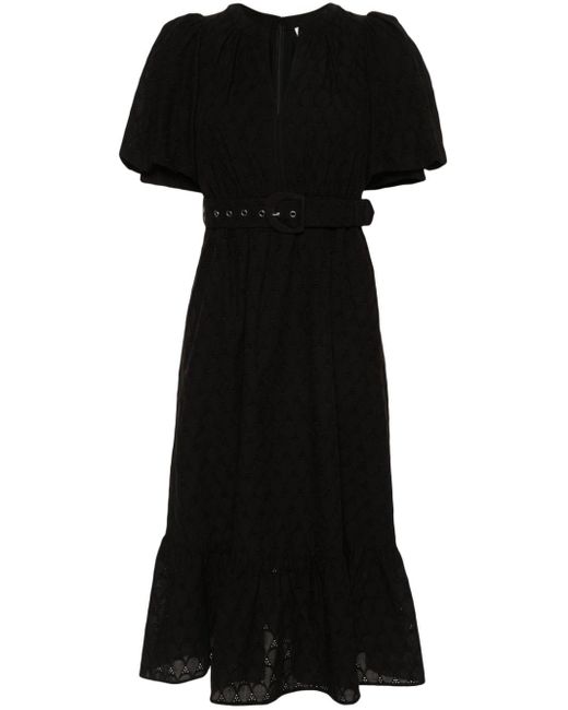 Vestido midi Polina Diane von Furstenberg de color Black