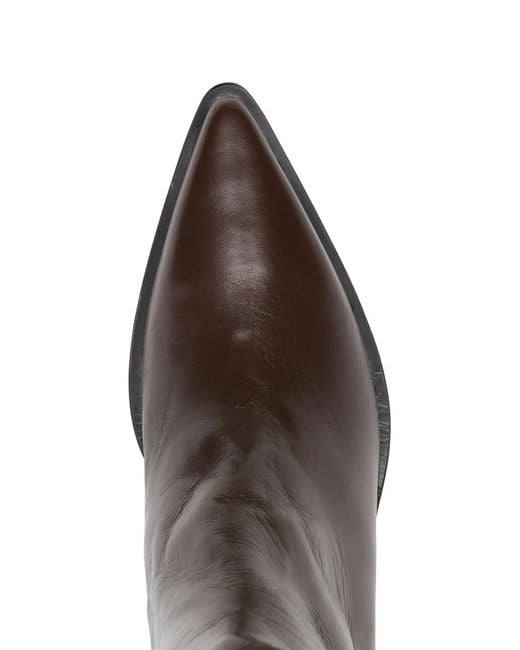 Pomme D ́Or Brown 60Mm Juliette Pointed-Toe Ankle Boots