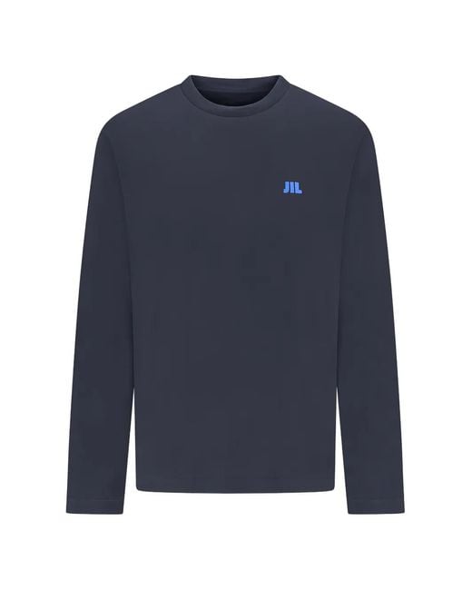 Jil Sander Blue Jil Logo T-Shirt for men