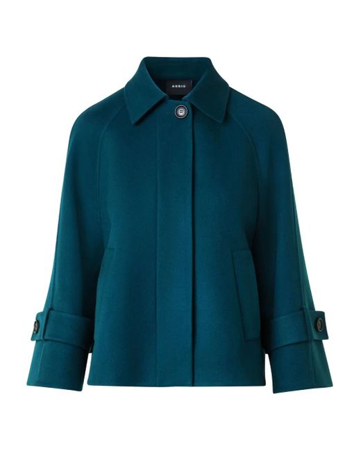Akris Blue Button Cuff Jacket