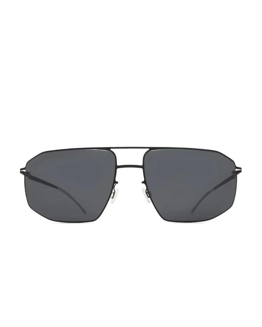 Mykita Gray Santeri Geometric-Frame Sunglasses