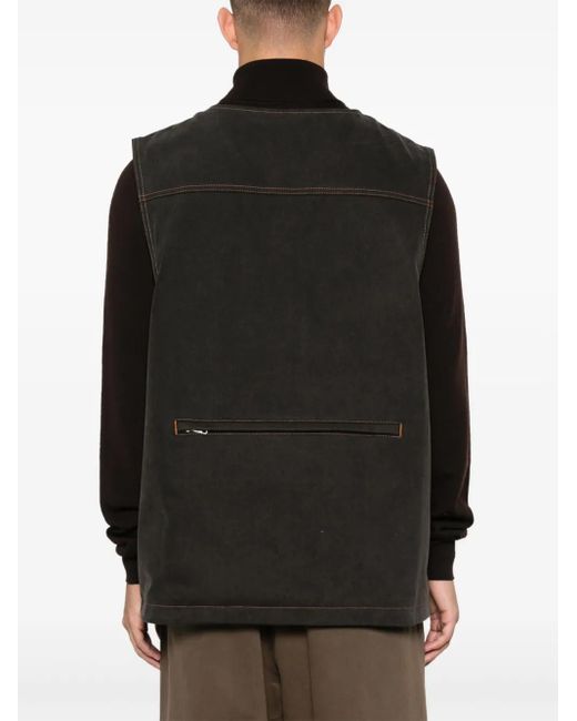 Agolde Black Ogden Vest for men