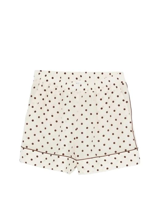 P.A.R.O.S.H. Natural Short À Pois Et Rayures
