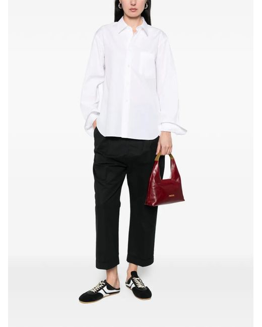 COMME DES GARÇON BLACK White Patch-Pocket Shirt