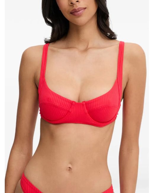 Melissa Odabash Ribbed Underwired Bikini Top