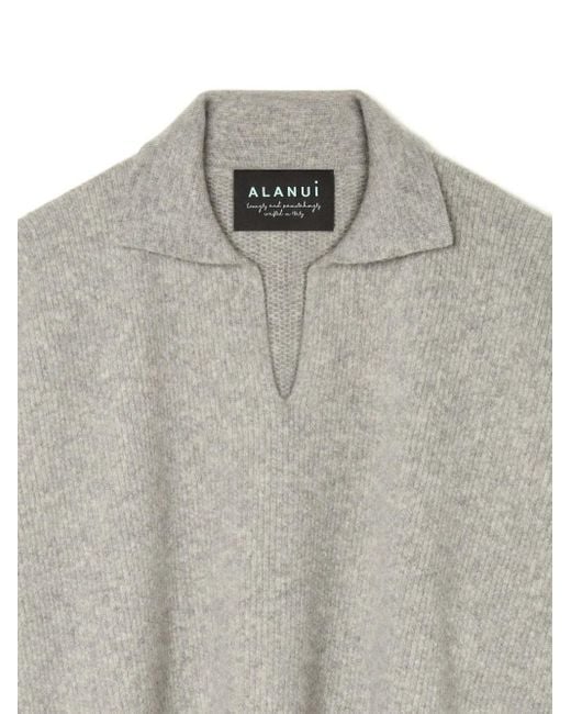 Alanui Geribbelde Polotop in het Gray