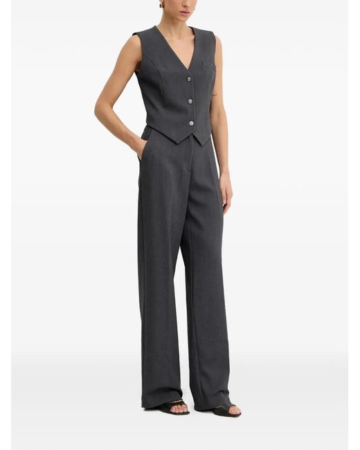 Guess Blue Joandra Buttoned Blazer Vest