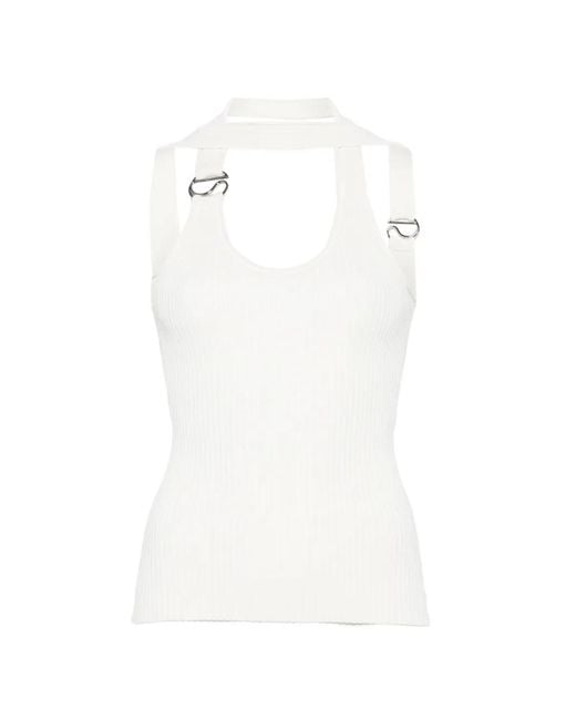 Coperni White Halterneck Top