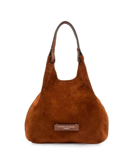 Gianni Chiarini Brown Small Dua Shoulder Bag