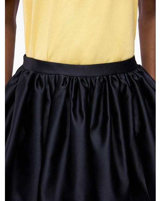 Rabanne Black Pleated Mini Skirt