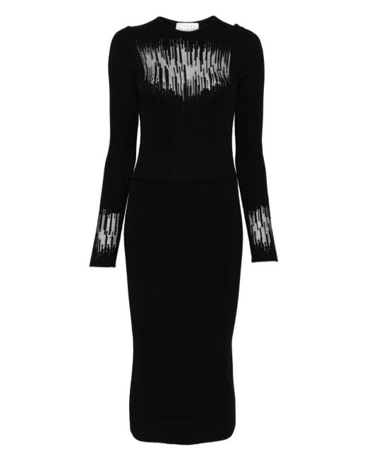 Abito Midi A Maniche Lunghe di Genny in Black