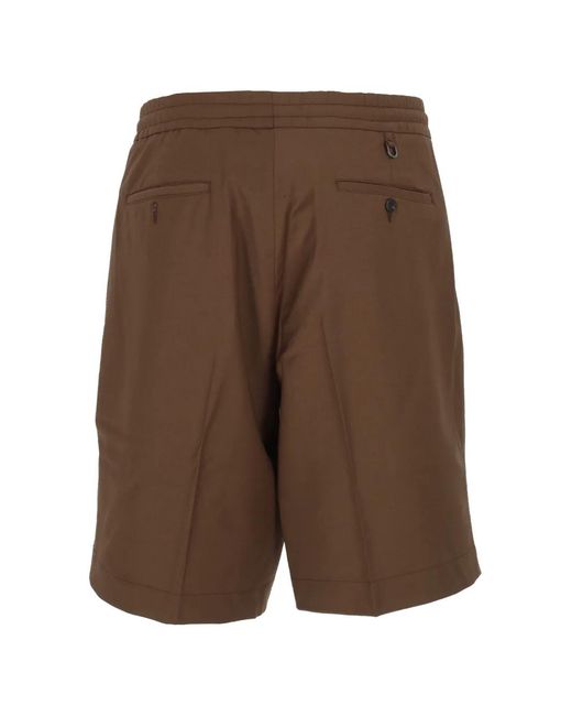 Hōsio Brown Drawstring Shorts for men