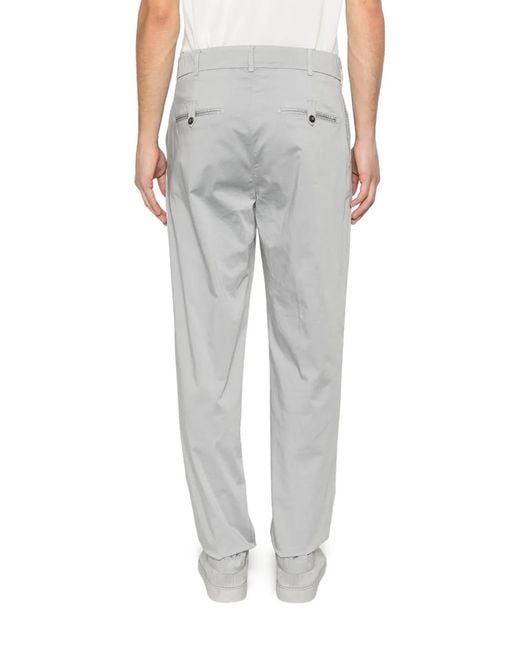 Eleventy White Pantalon Boutonné for men