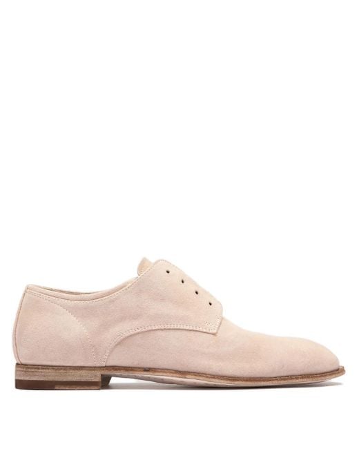 Officine Creative Women's Pink Suede Loafers