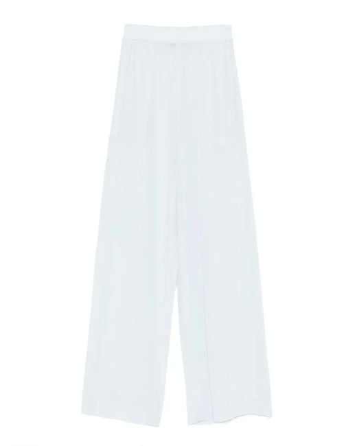 Joseph White Wide-Leg-Hose mit Bundfalten