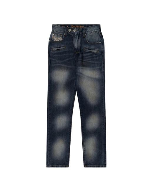 424 Blue Rr Moto Jeans for men