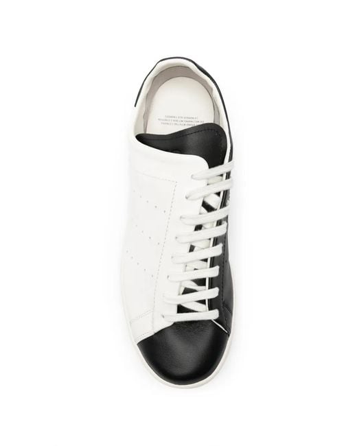 Y-3 White Leather Sneakers