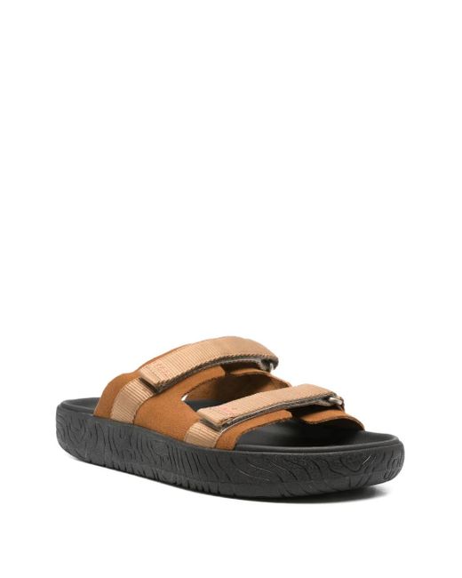 Veja Brown Double-Strap Suede Sandals for men