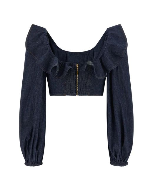Zimmermann Blue 'aster' Top
