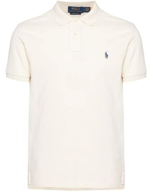 Polo Ralph Lauren White Polo Pony-Motif Polo Shirt for men