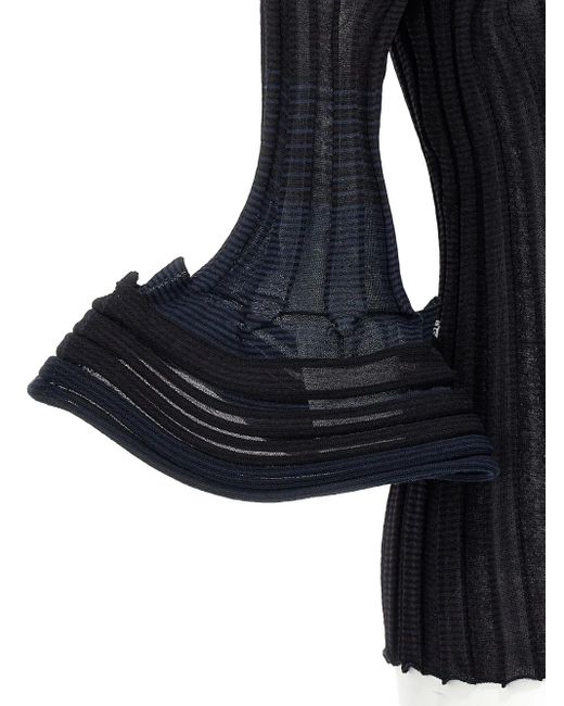 Issey Miyake Asagao ベルスリーブ プルオーバー Black