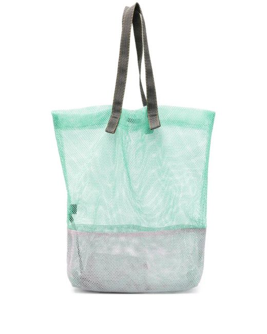 Epice Blue Two-Tone Mesh Tote Bag