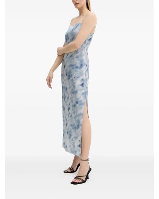 Samsøe & Samsøe Blue Sasage Side-Split Maxi Dress
