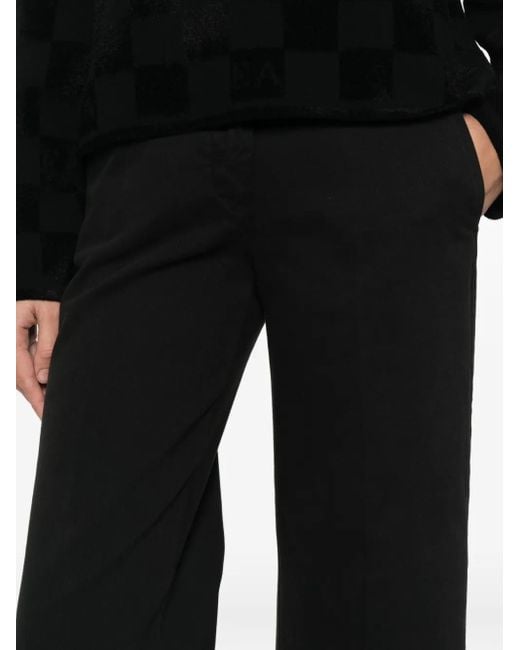 Quelledue Black Melody Flared Trousers