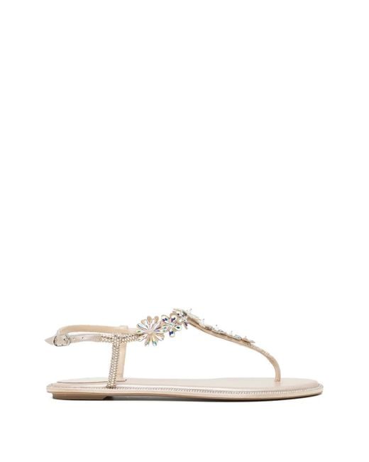 Rene Caovilla White Eva Sandals