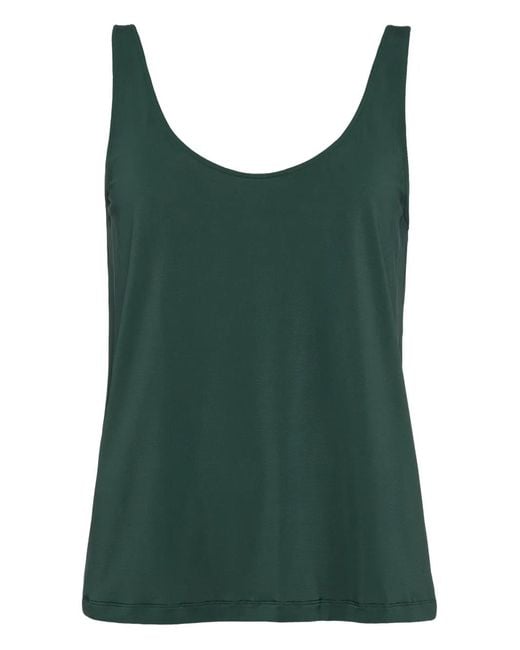 Eres Green Anae Scoop-Neck Top