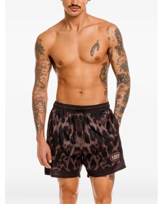 Agua Bendita Black Joe Quilt Swim Shorts for men