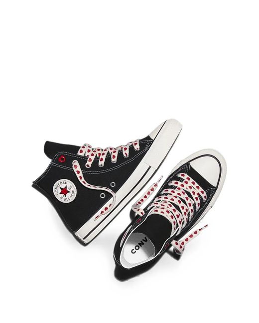 Converse Black Chuck Taylor All Star Valentine's Day Sneakers
