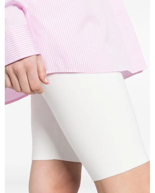 Totême White Capri Knit Shorts Off
