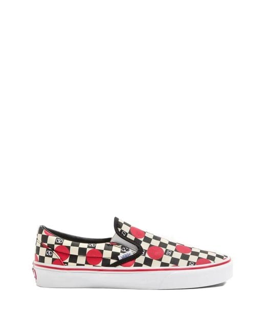 Vans White X Slip On Checkerboard for men