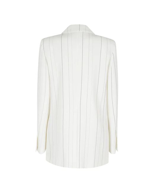 Semicouture White Striped Blazer
