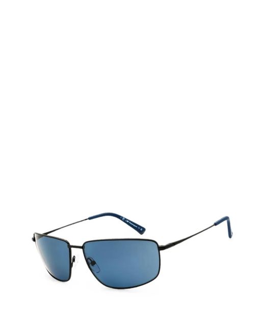 BMW Blue Rectangle-Frame Sunglasses for men