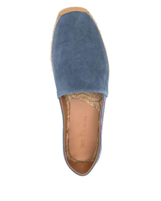 Kiton Blue Suede Espadrilles for men