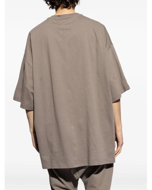 Rick Owens Gray X Champion Tommy Jersey T-Shirt for men
